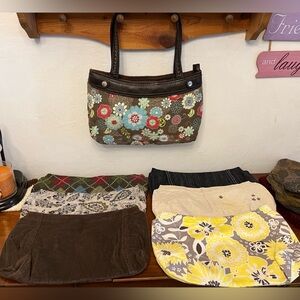 Thirty-One skirt purse with extra skirts